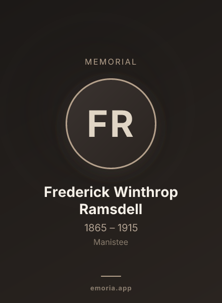 Memorial portrait of Frederick Winthrop Ramsdell
