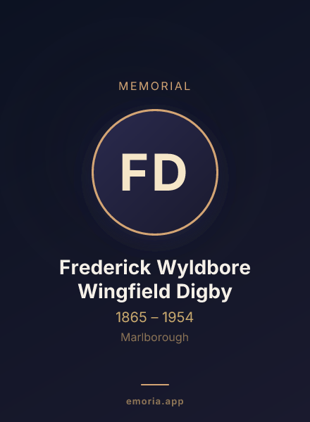 Memorial portrait of Frederick Wyldbore Wingfield Digby
