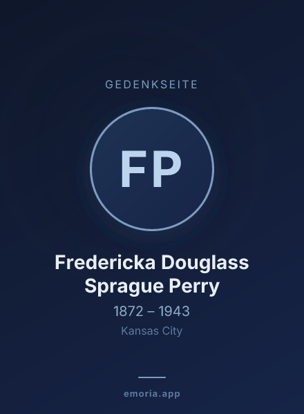 Gedenkportrait von Fredericka Douglass Sprague Perry