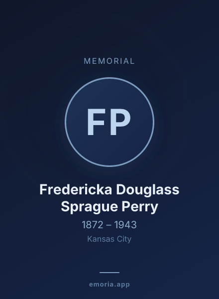 Memorial portrait of Fredericka Douglass Sprague Perry