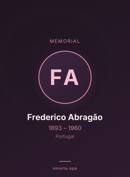 Memorial portrait of Frederico Abragão