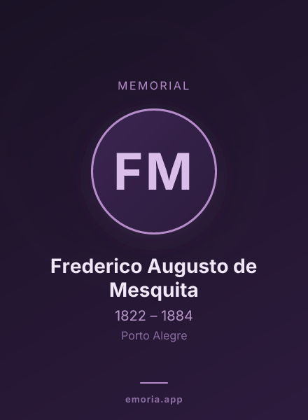 Memorial portrait of Frederico Augusto de Mesquita