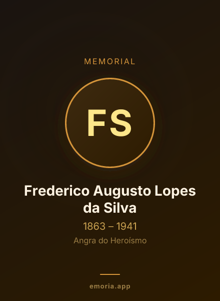 Memorial portrait of Frederico Augusto Lopes da Silva