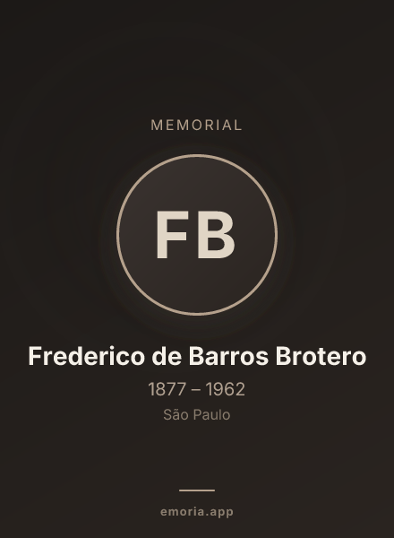 Memorial portrait of Frederico de Barros Brotero
