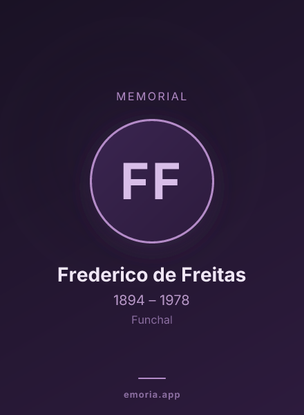 Memorial portrait of Frederico de Freitas