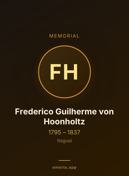 Memorial portrait of Frederico Guilherme von Hoonholtz