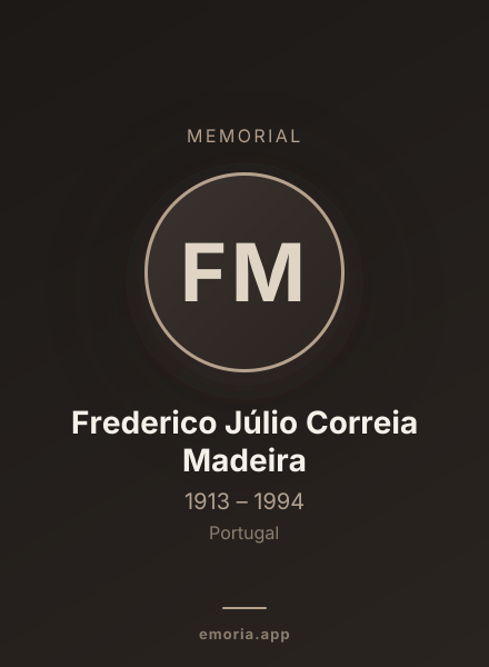 Memorial portrait of Frederico Júlio Correia Madeira