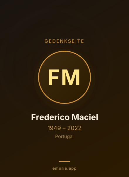 Gedenkportrait von Frederico Maciel