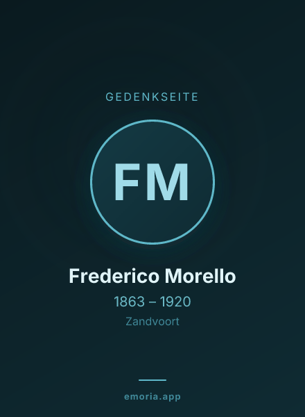 Gedenkportrait von Frederico Morello