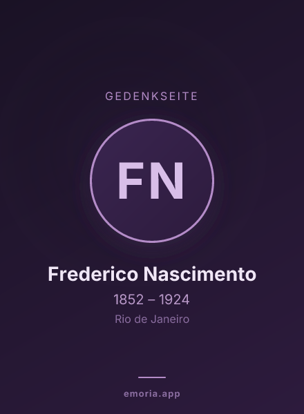 Gedenkportrait von Frederico Nascimento