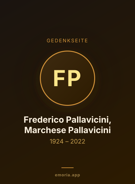 Gedenkportrait von Frederico Pallavicini, Marchese Pallavicini