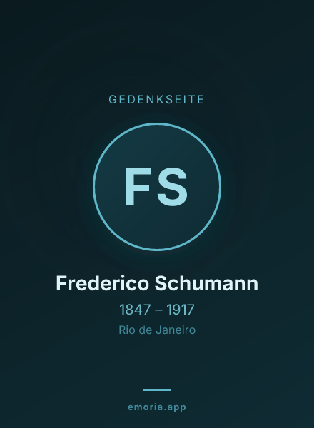 Gedenkportrait von Frederico Schumann