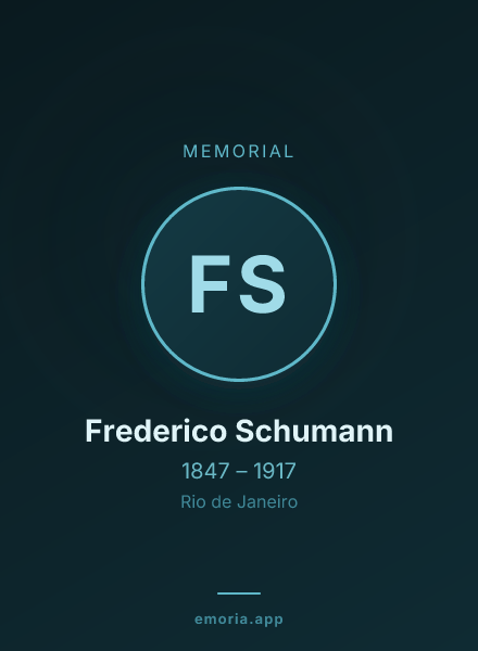 Memorial portrait of Frederico Schumann