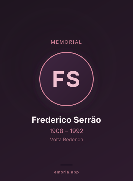 Memorial portrait of Frederico Serrão