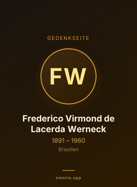 Gedenkportrait von Frederico Virmond de Lacerda Werneck