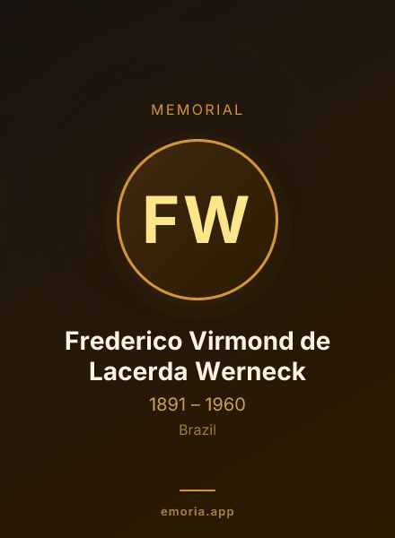 Memorial portrait of Frederico Virmond de Lacerda Werneck