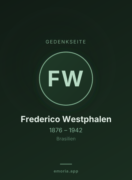 Gedenkportrait von Frederico Westphalen
