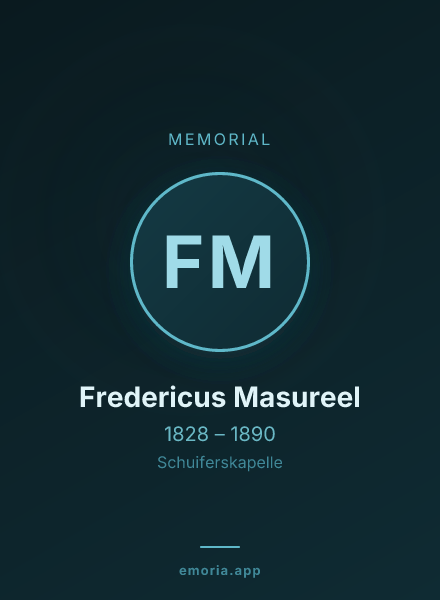 Memorial portrait of Fredericus Masureel