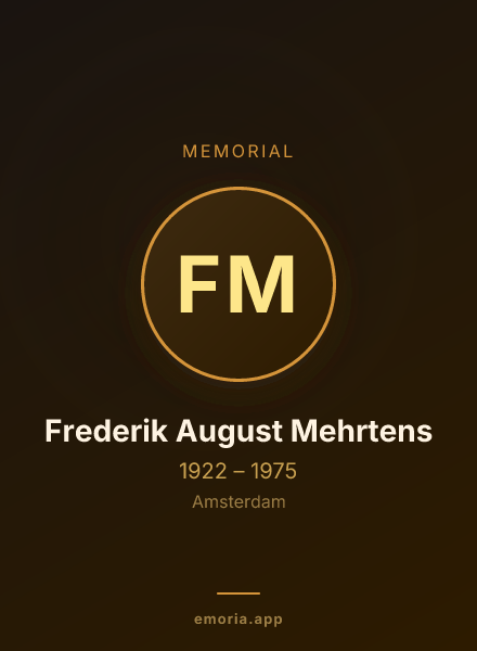 Memorial portrait of Frederik August Mehrtens