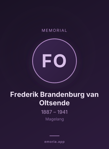 Memorial portrait of Frederik Brandenburg van Oltsende