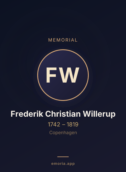 Memorial portrait of Frederik Christian Willerup