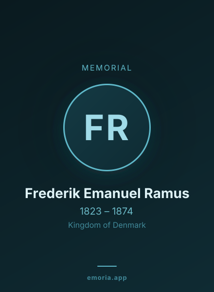 Memorial portrait of Frederik Emanuel Ramus
