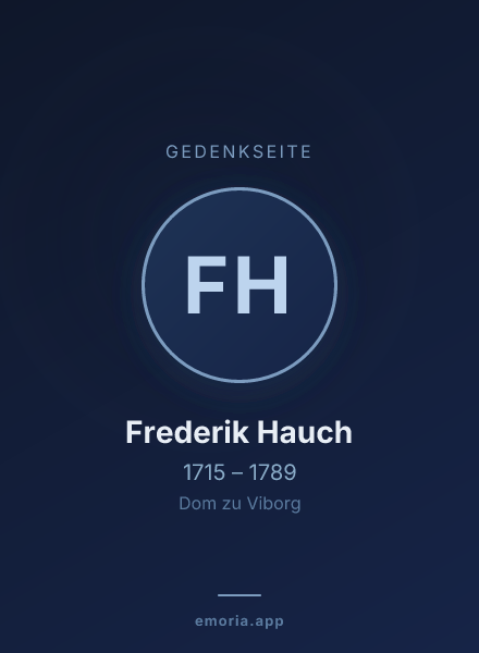 Gedenkportrait von Frederik Hauch