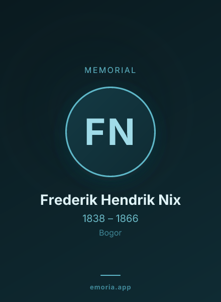 Memorial portrait of Frederik Hendrik Nix