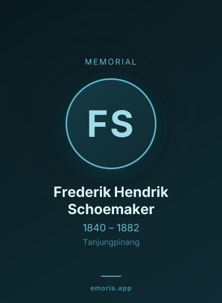 Memorial portrait of Frederik Hendrik Schoemaker