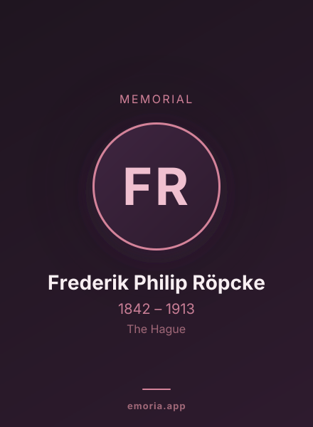 Memorial portrait of Frederik Philip Röpcke