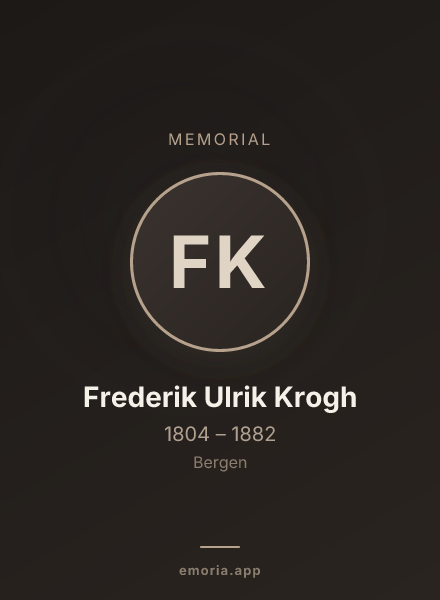 Memorial portrait of Frederik Ulrik Krogh