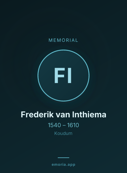 Memorial portrait of Frederik van Inthiema