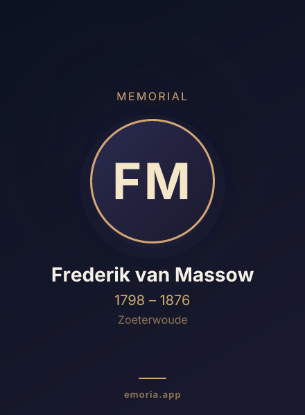 Memorial portrait of Frederik van Massow