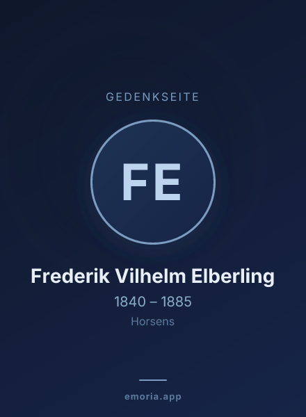 Gedenkportrait von Frederik Vilhelm Elberling