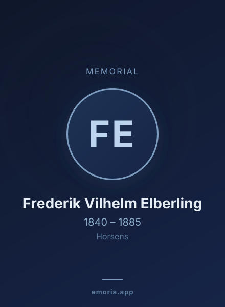 Memorial portrait of Frederik Vilhelm Elberling