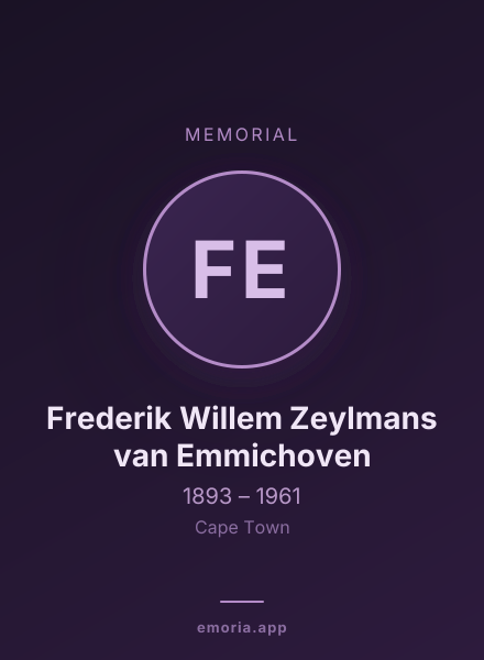 Memorial portrait of Frederik Willem Zeylmans van Emmichoven