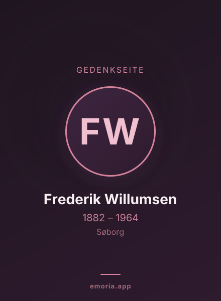 Gedenkportrait von Frederik Willumsen