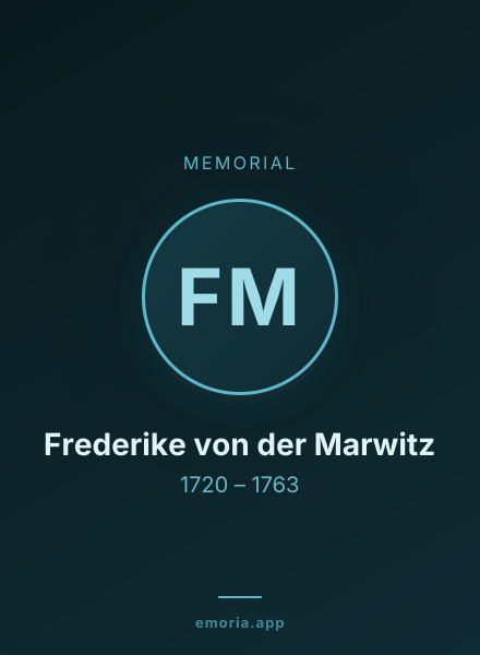 Memorial portrait of Frederike von der Marwitz