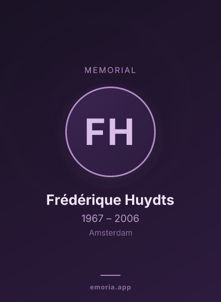 Memorial portrait of Frédérique Huydts