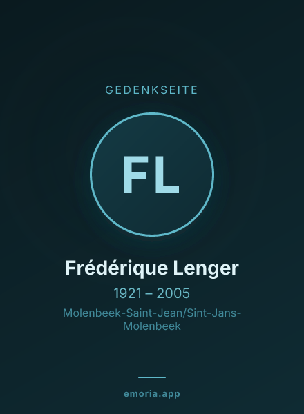Gedenkportrait von Frédérique Lenger