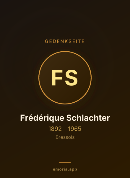 Gedenkportrait von Frédérique Schlachter