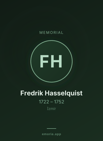Memorial portrait of Fredrik Hasselquist