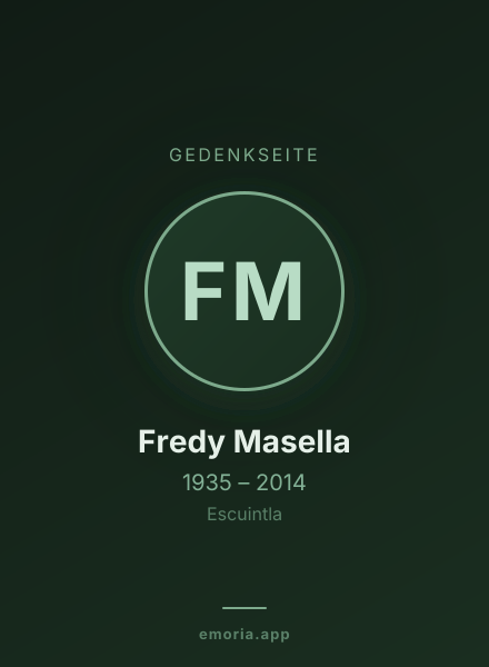 Gedenkportrait von Fredy Masella