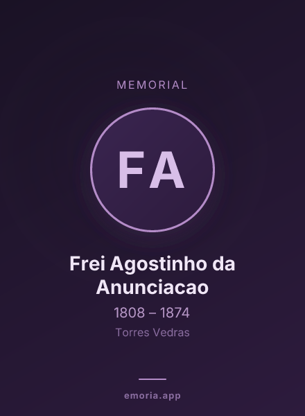 Memorial portrait of Frei Agostinho da Anunciacao