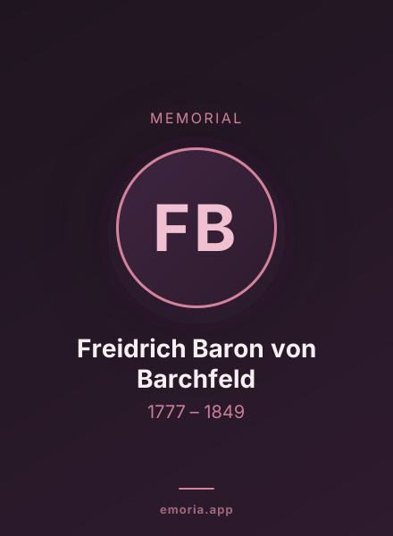 Memorial portrait of Freidrich Baron von Barchfeld