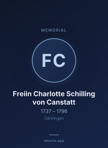 Memorial portrait of Freiin Charlotte Schilling von Canstatt