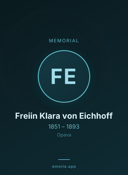 Memorial portrait of Freiin Klara von Eichhoff