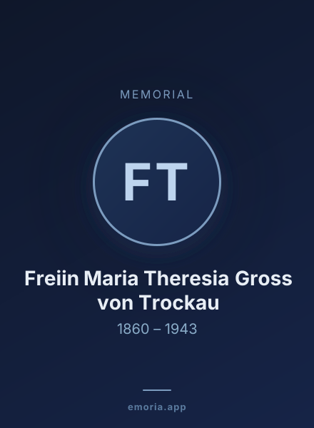 Memorial portrait of Freiin Maria Theresia Gross von Trockau