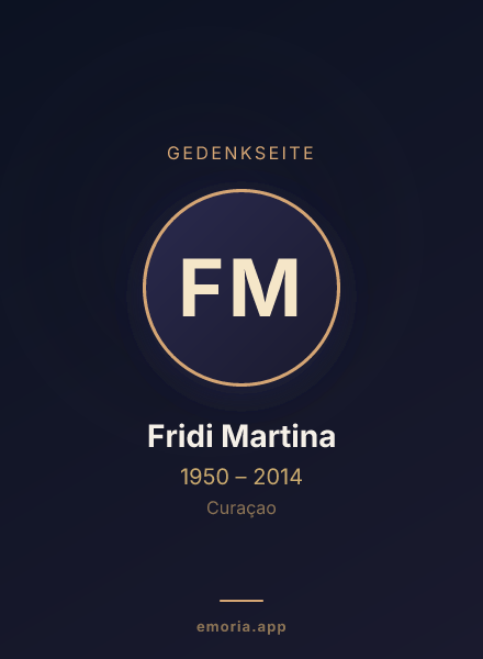Gedenkportrait von Fridi Martina