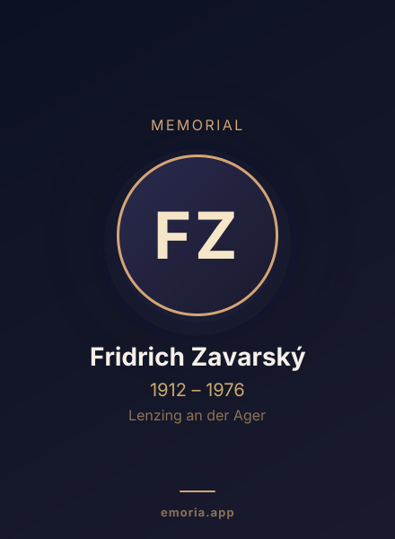 Memorial portrait of Fridrich Zavarský